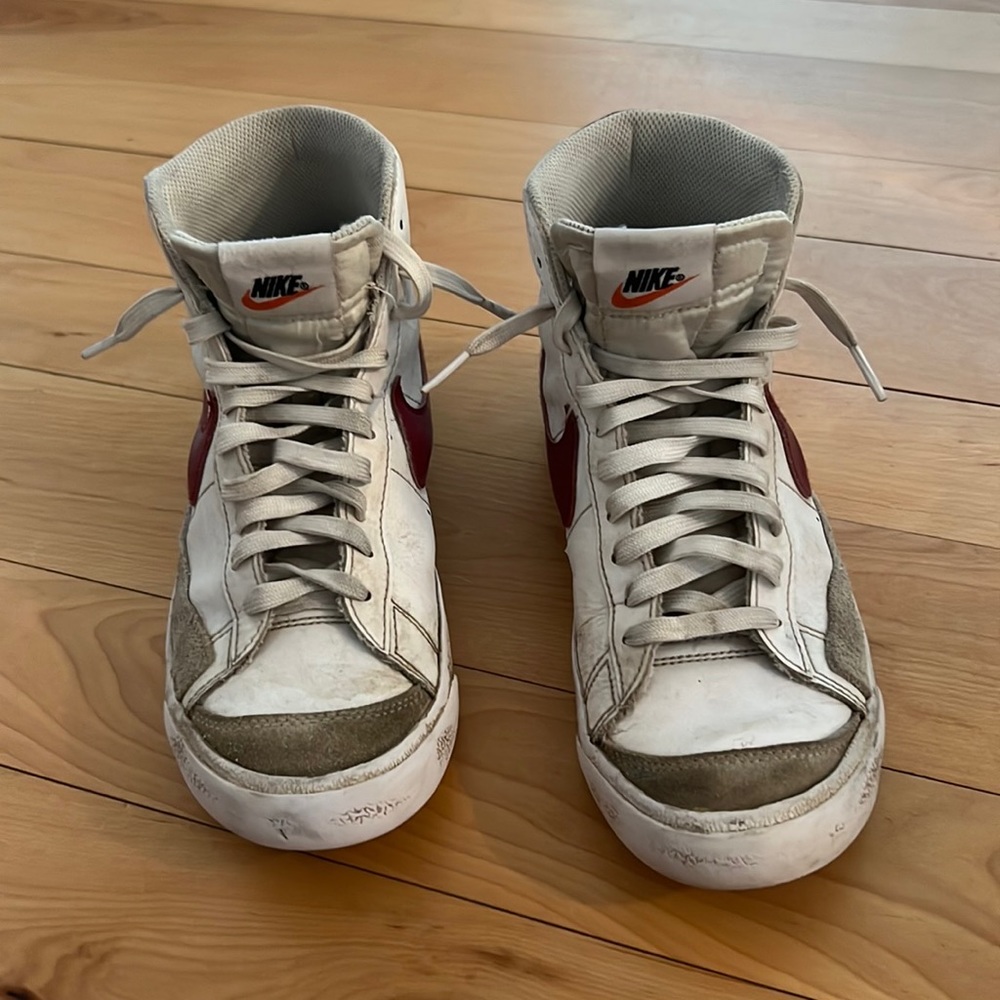 Nike blazer mid 77 white team red